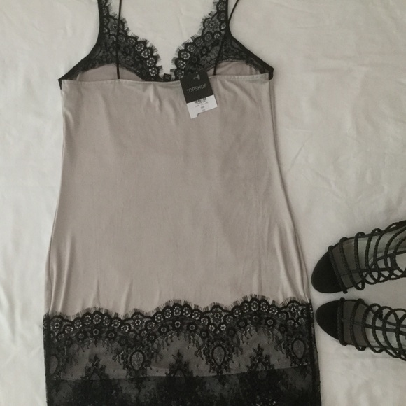 Silvery-White Slip Dress - Picture 5 of 6